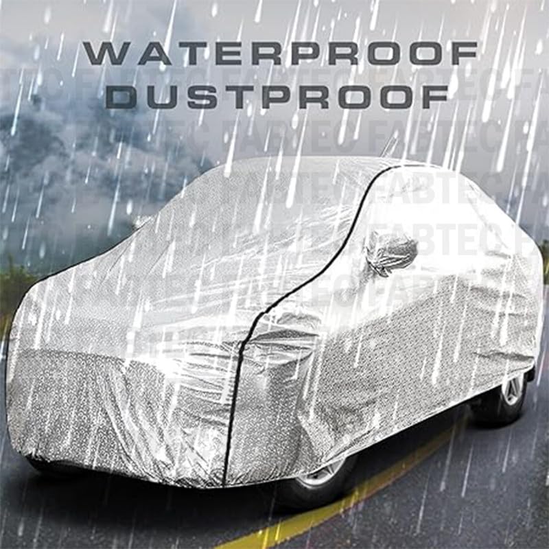 FABTEC Waterproof Car Body Cover for Maruti Baleno with Mirror and Antenna Pocket